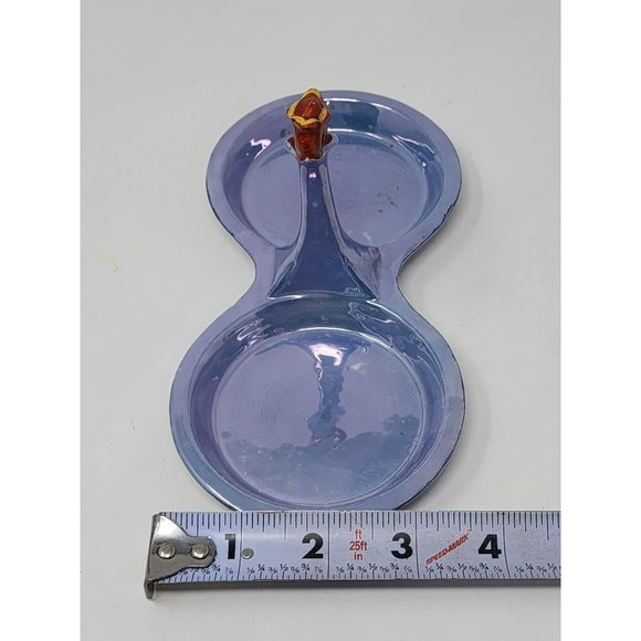 Vintage Porcelain‎ Hand Painted Made In Japan Salt & Pepper Shaker Tray Blue - Picture 9 of 10